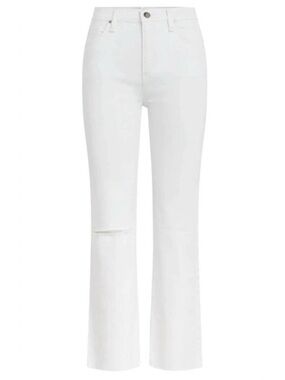 Hudson Jeans Remi High Waist Crop Straight Leg Jeans in Destroy White Shadow